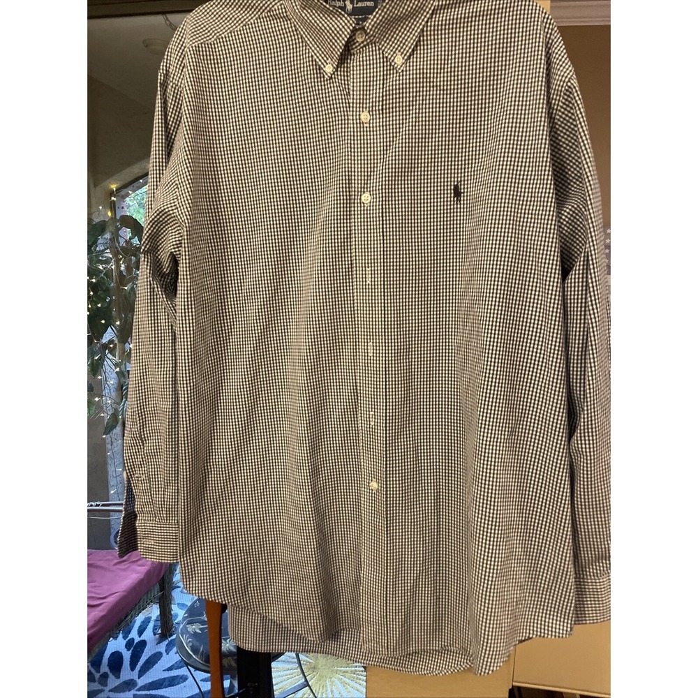 Ralph Lauren Polo Blake Button Down Two Ply Cotton Size L - Picture 6 of 6